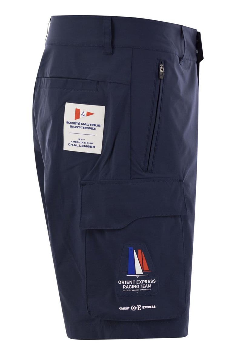 greges orient express - cargo bermuda shorts by Selfnex