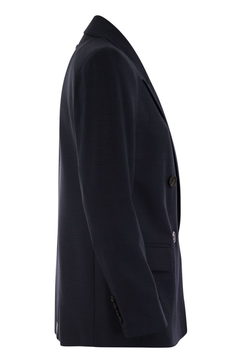 viscose blend double-breasted blazer by Selfnex