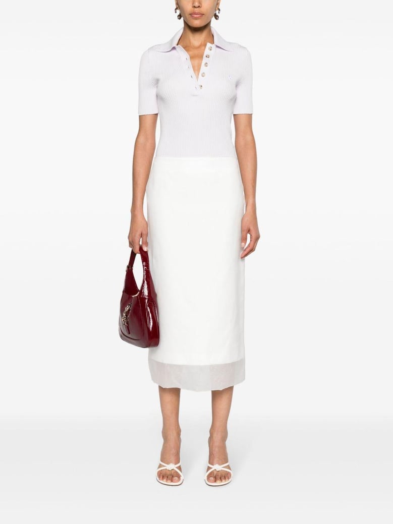 silk midi skirt by Selfnex