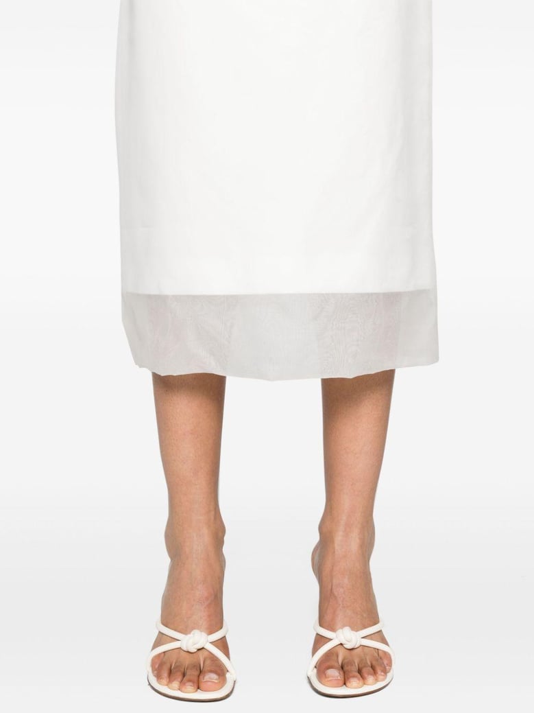 silk midi skirt by Selfnex