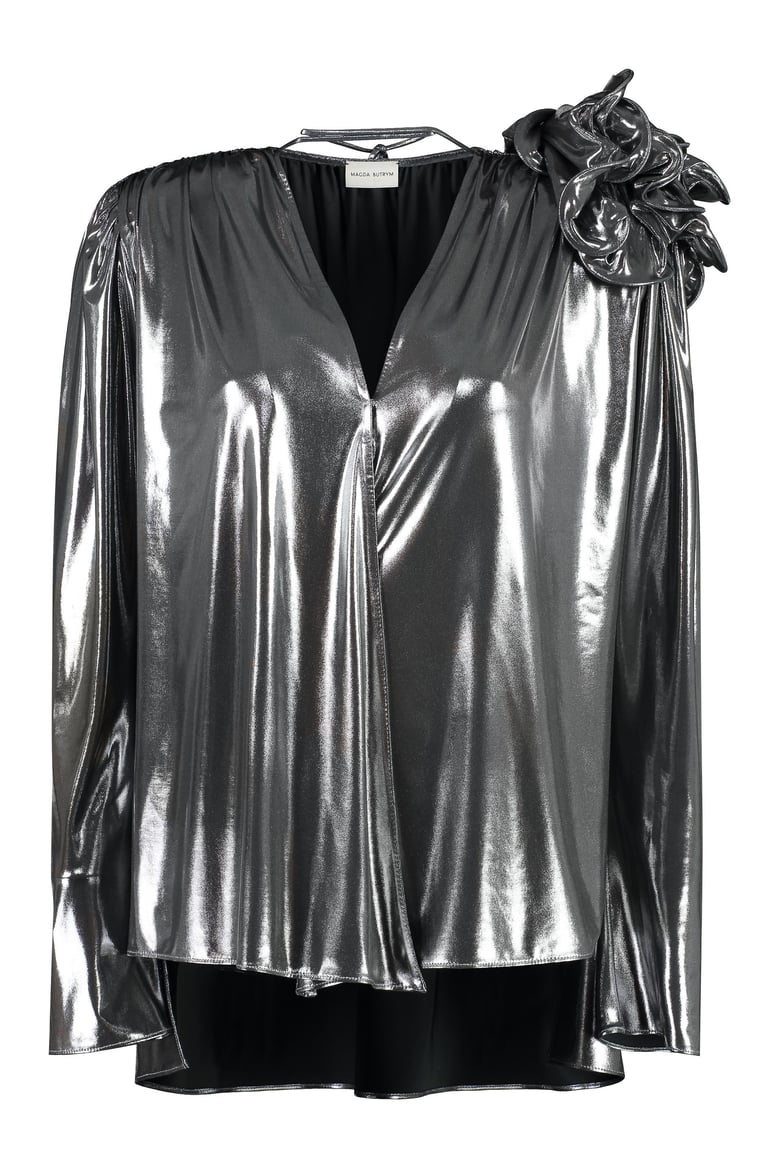 blouse with ruffles by Selfnex