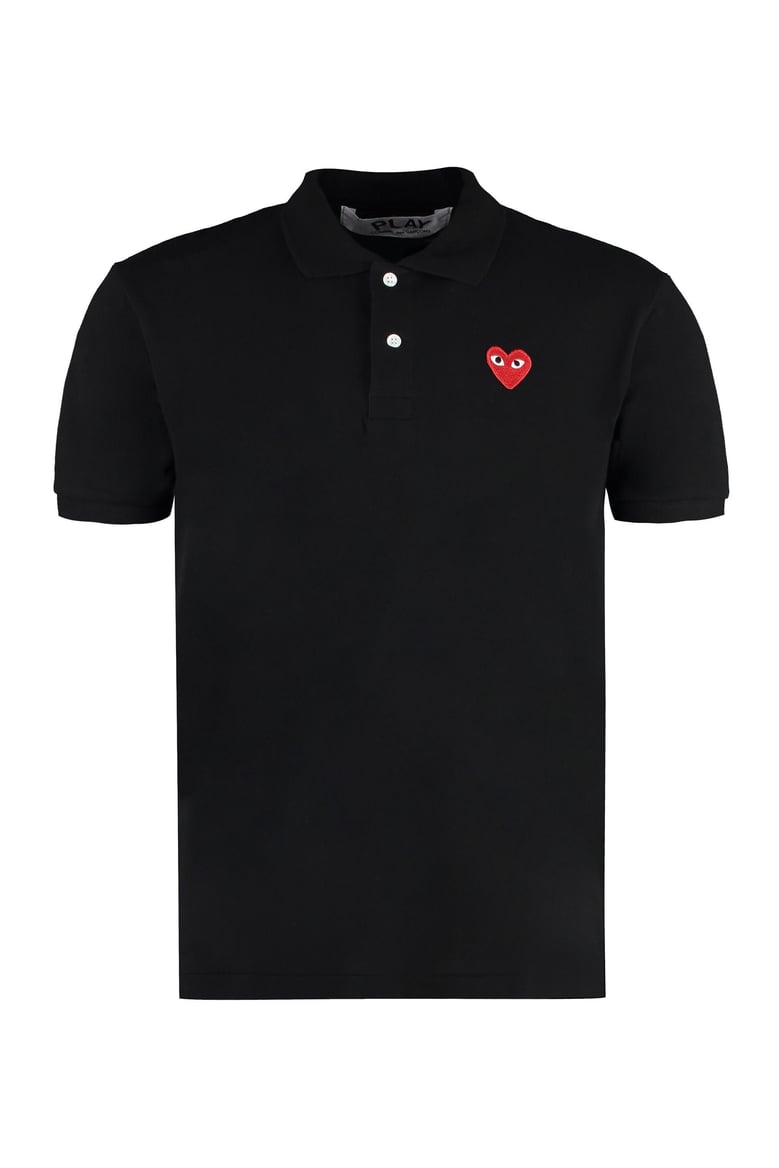cotton-piqué polo shirt by Selfnex