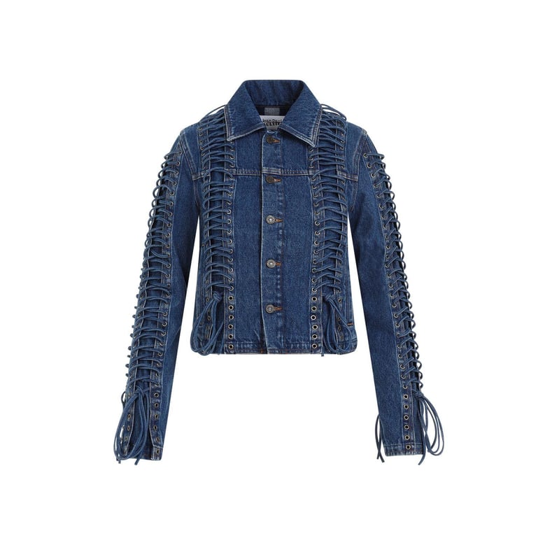 corset denim jacket by Selfnex