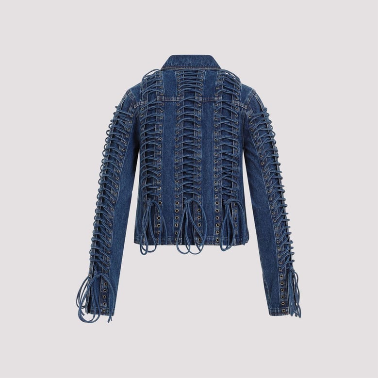 corset denim jacket by Selfnex