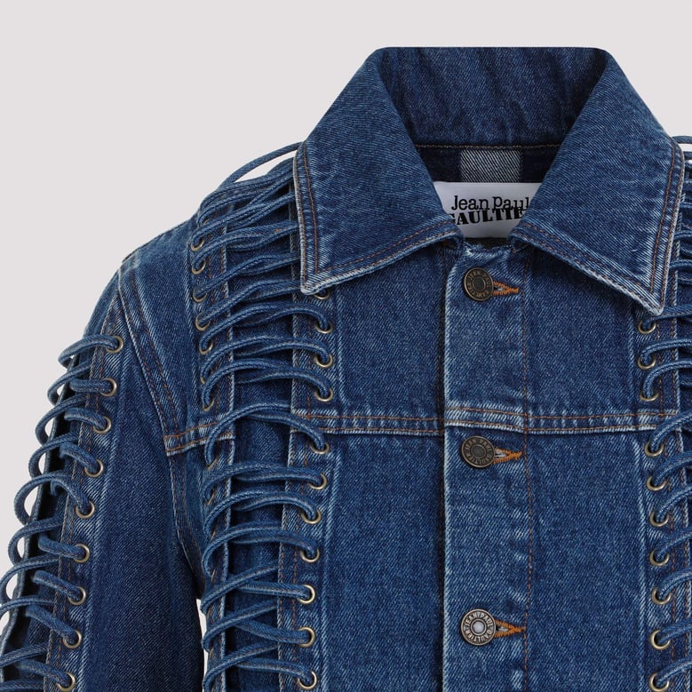 corset denim jacket by Selfnex