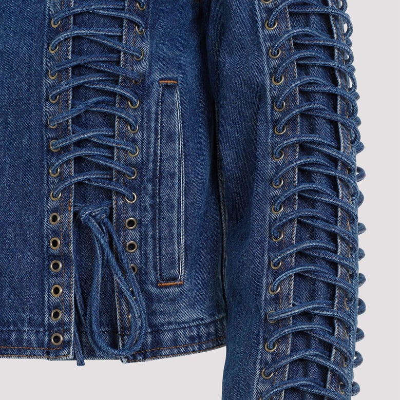 corset denim jacket by Selfnex