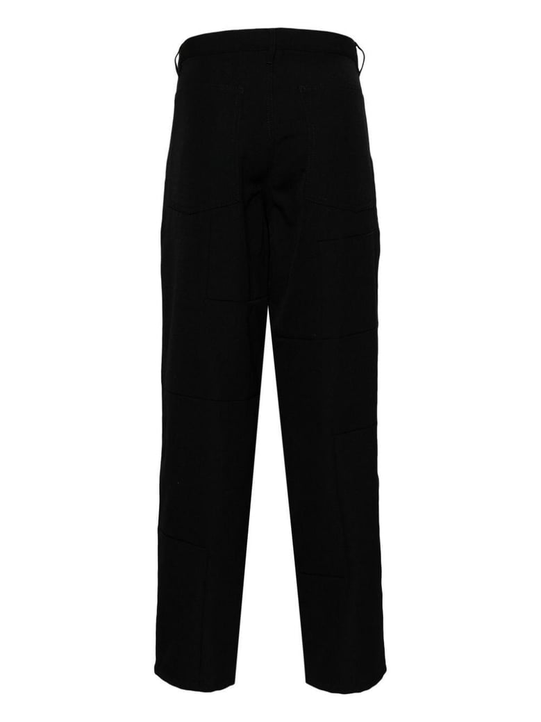 black wool pants by Selfnex