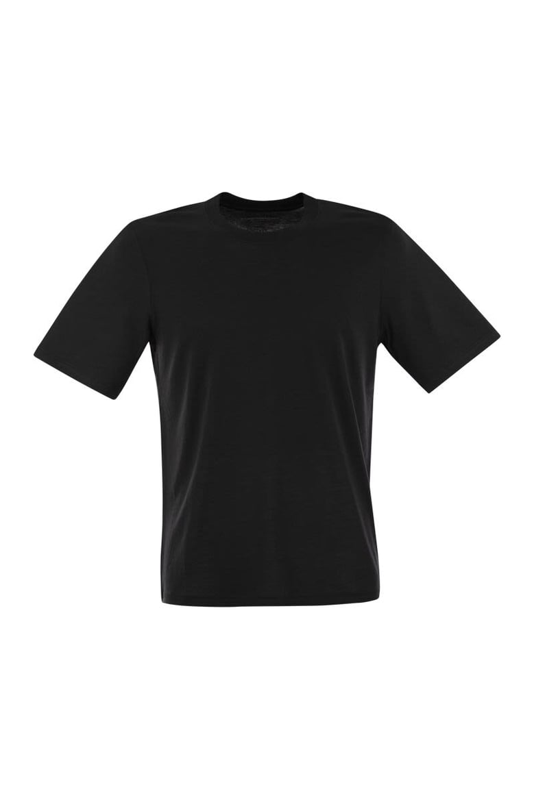 short-sleeved t-shirt in lyocell and cotton by Selfnex