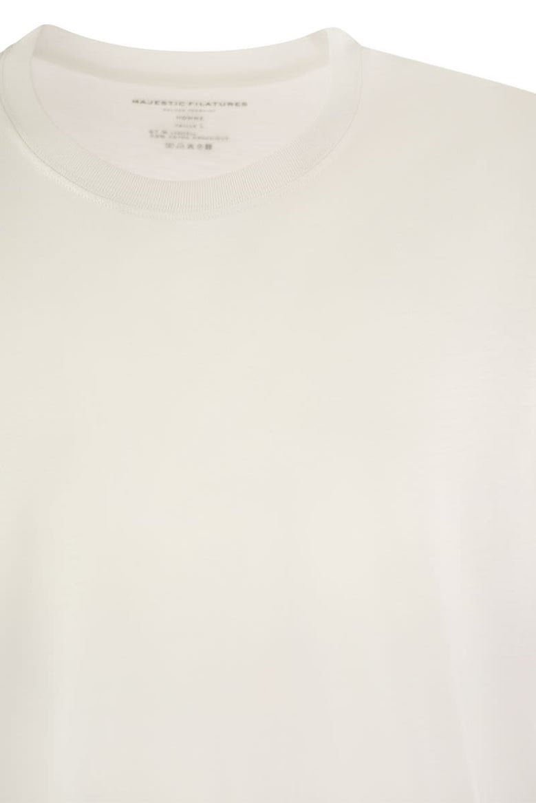 short-sleeved t-shirt in lyocell and cotton by Selfnex