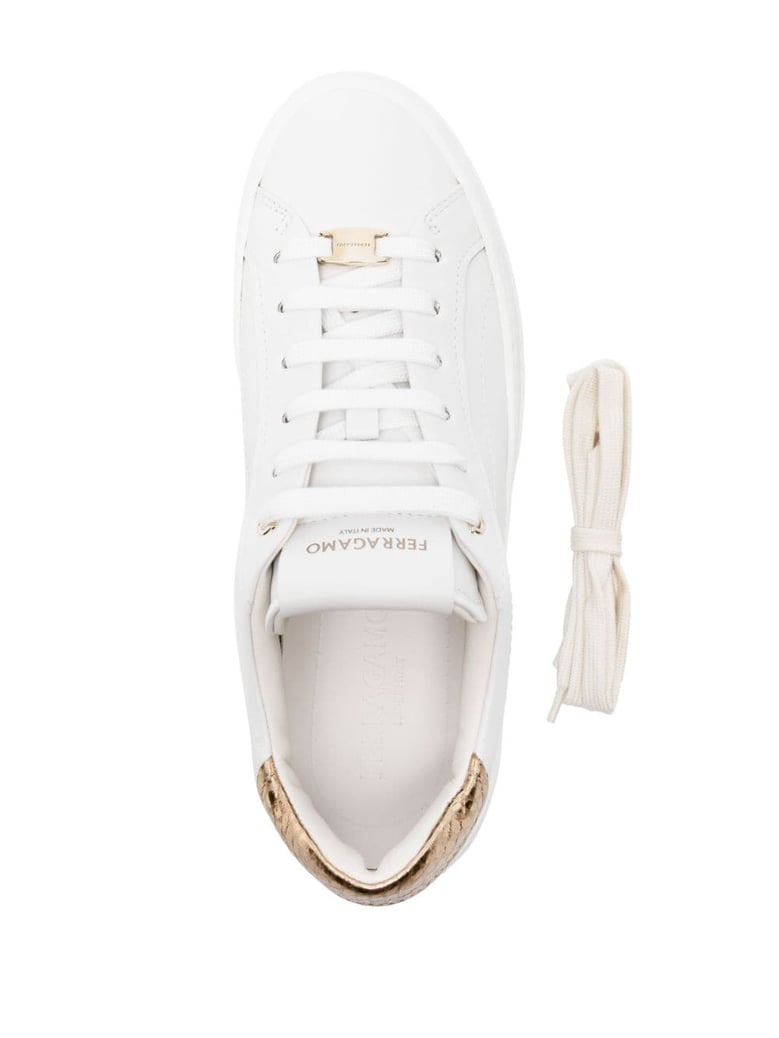 platform leather sneakers by Selfnex