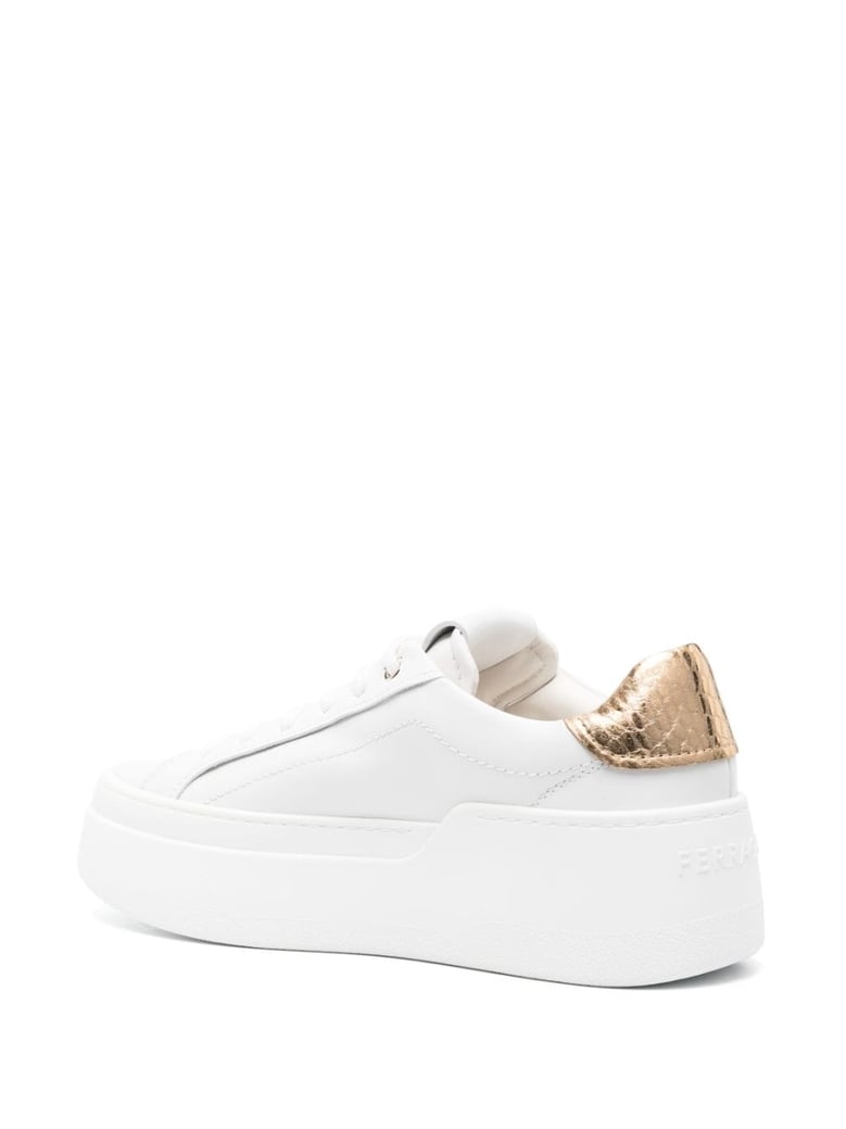 platform leather sneakers by Selfnex