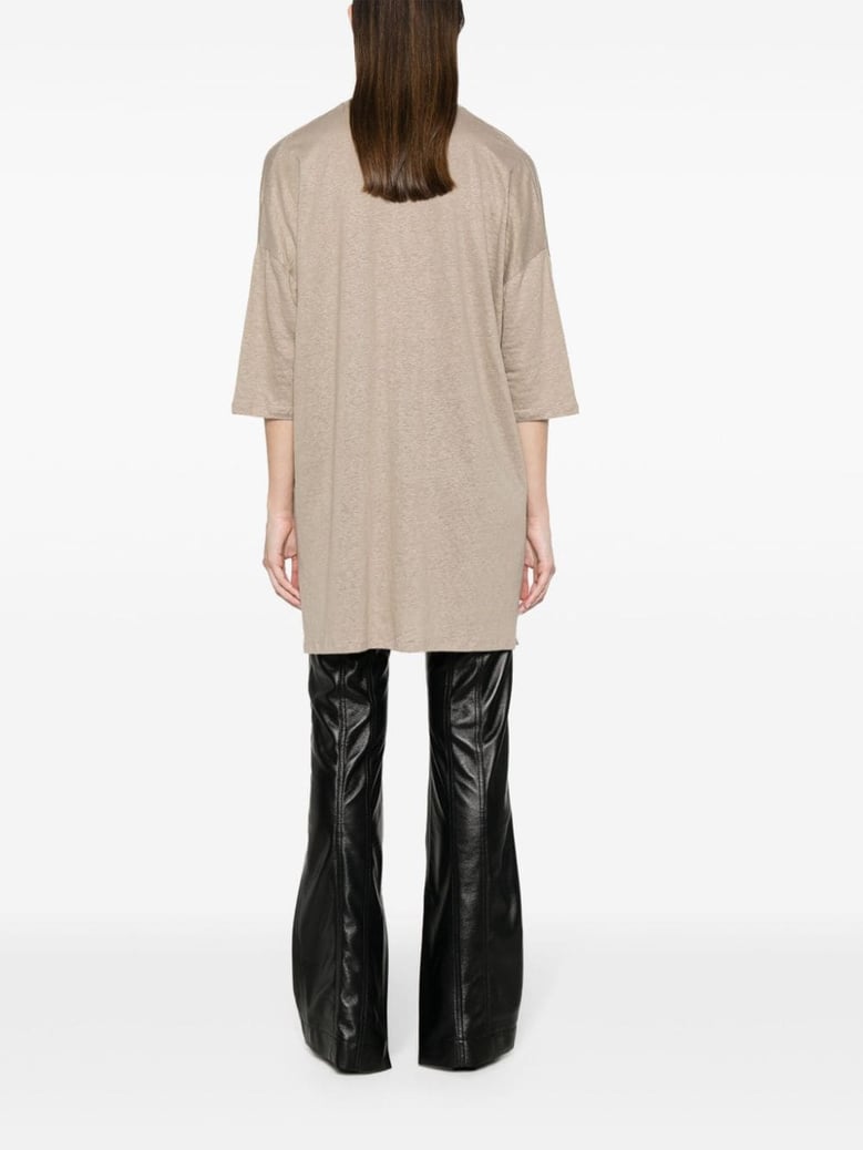 linen blend tunic dress by Selfnex