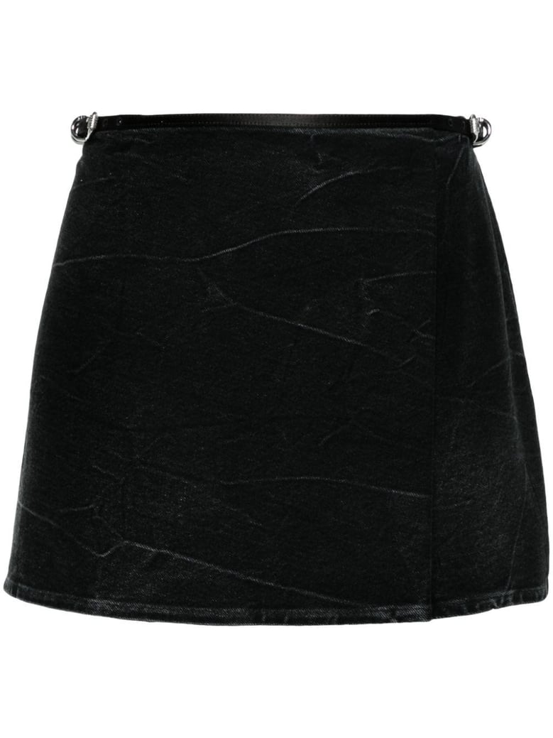 voyou denim mini skirt by Selfnex