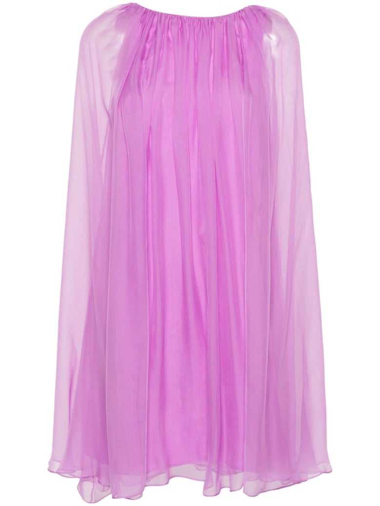 silk midi dress by Selfnex