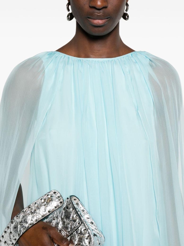 silk midi dress by Selfnex