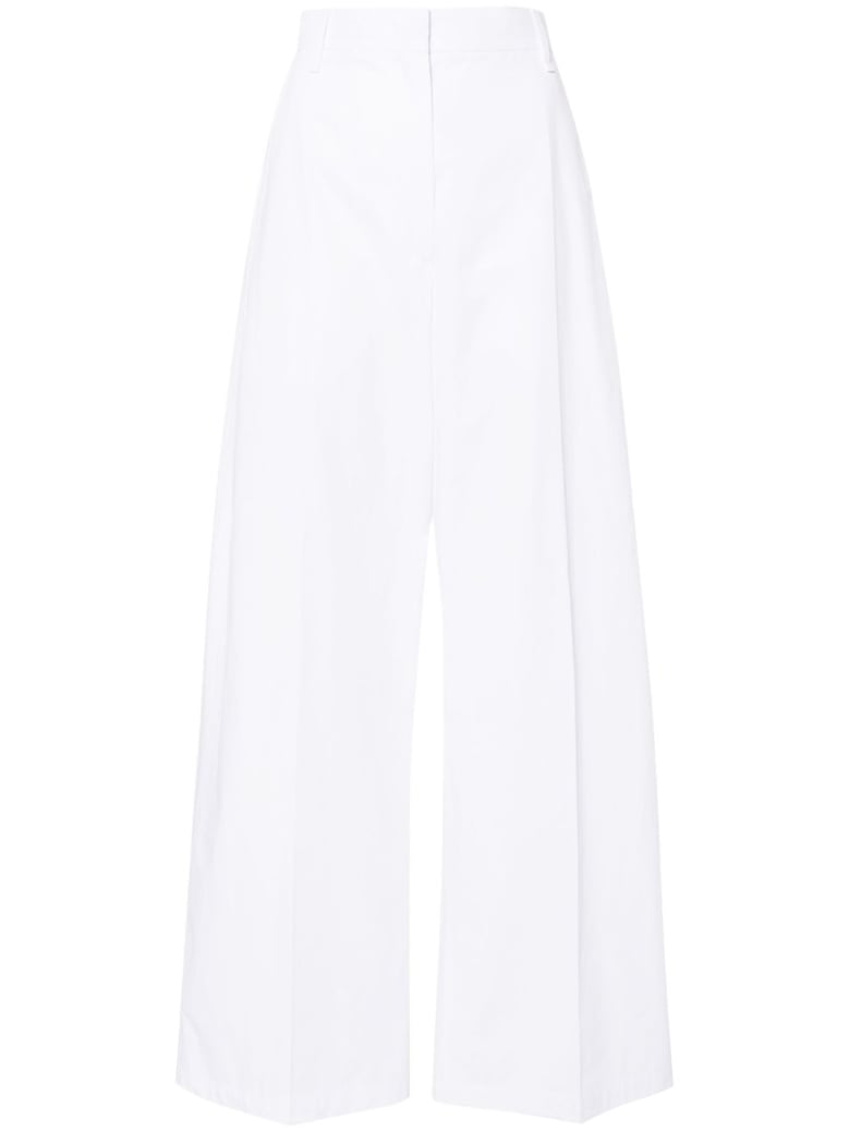 wide-leg cotton trousers by Selfnex