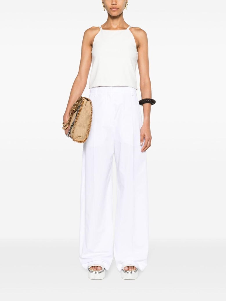 wide-leg cotton trousers by Selfnex