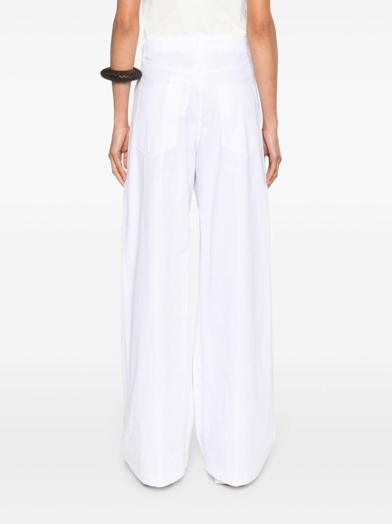 wide-leg cotton trousers by Selfnex