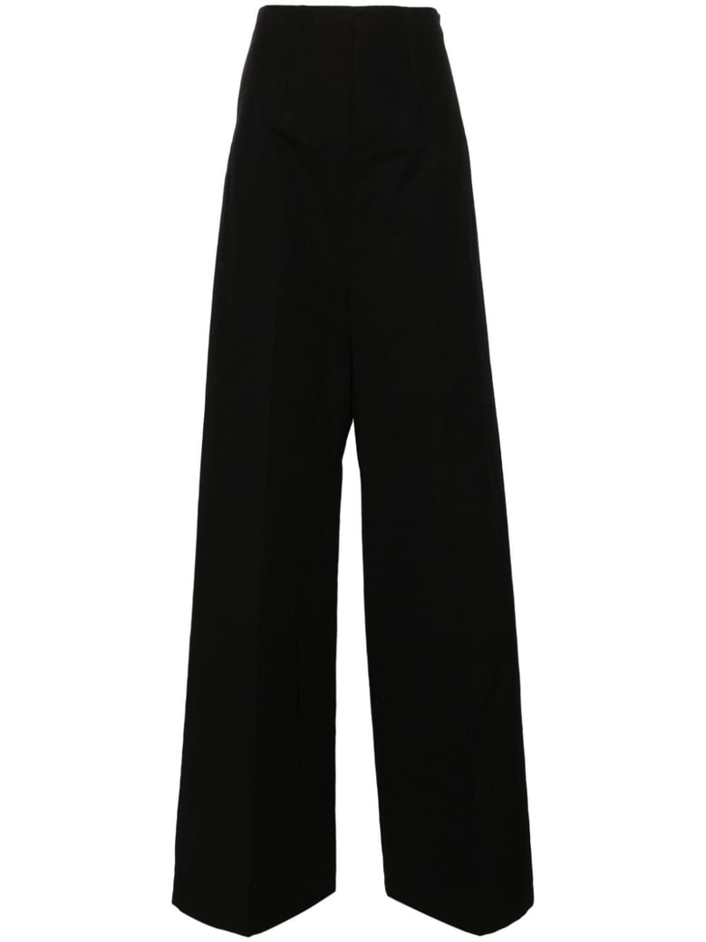 linen and cotton blend trousers by Selfnex