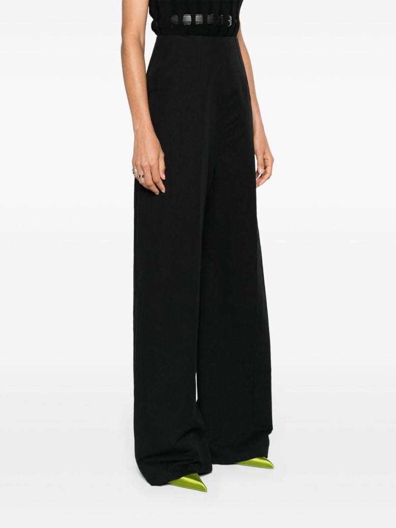 linen and cotton blend trousers by Selfnex