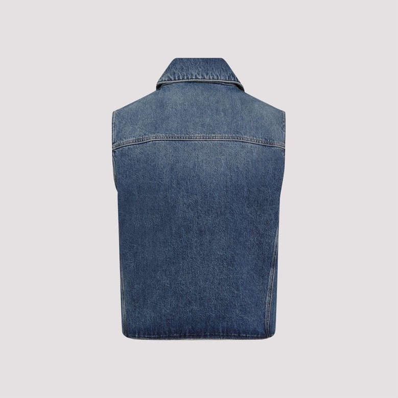 denim cotton vest by Selfnex