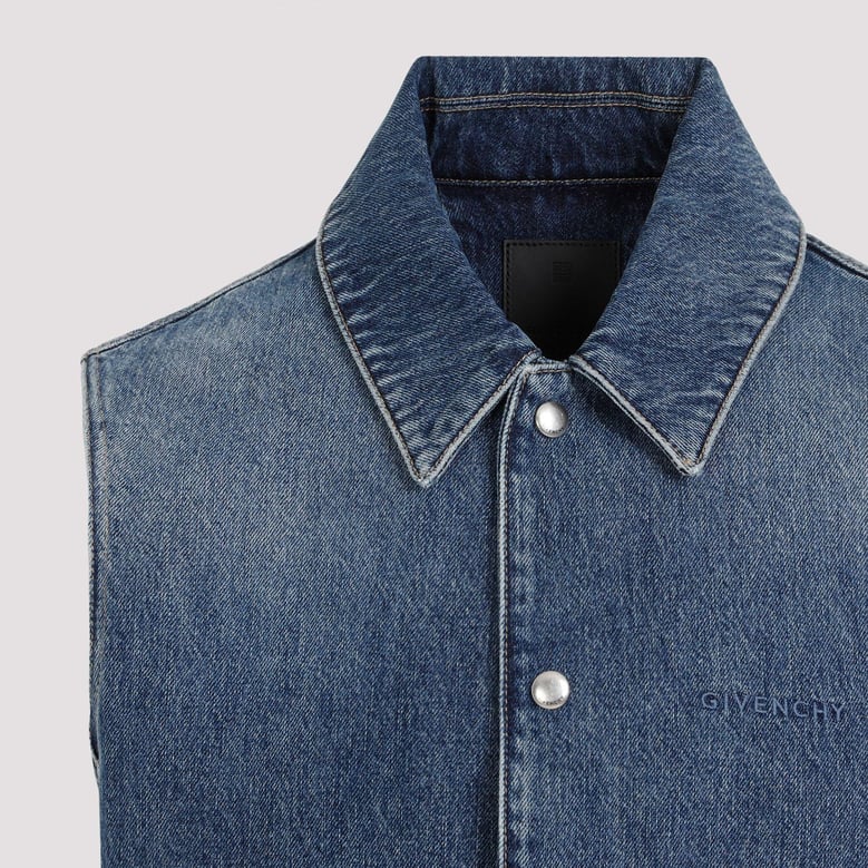 denim cotton vest by Selfnex