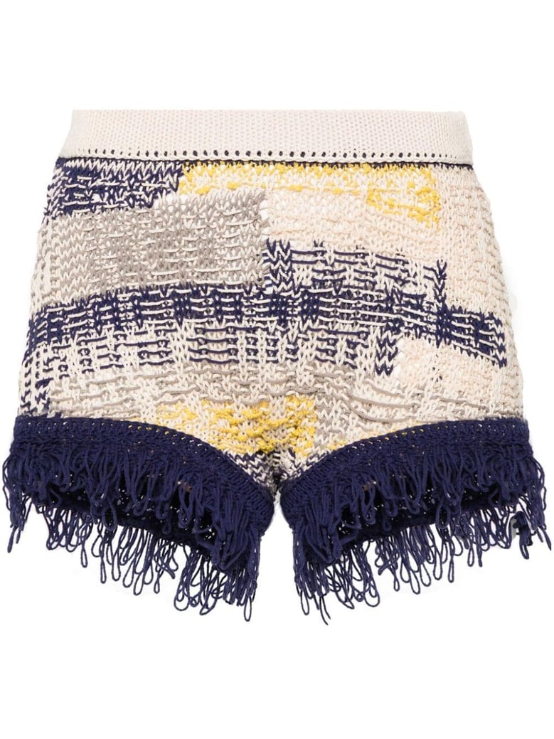 cotton knitted shorts by Selfnex