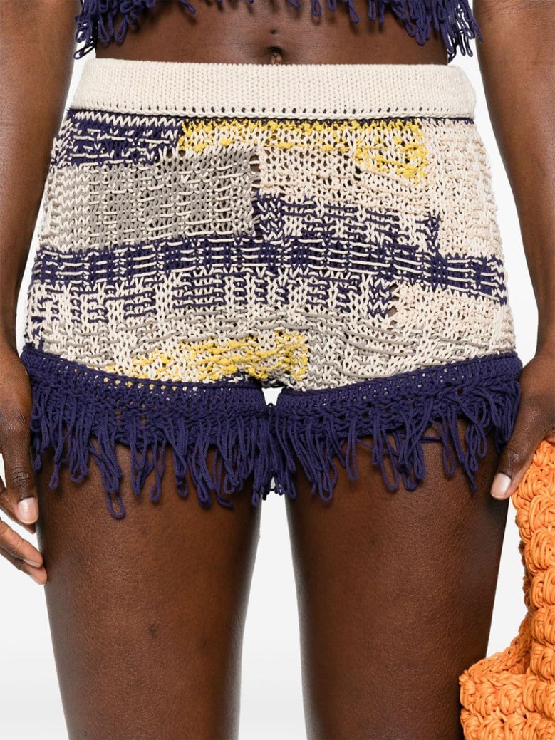 cotton knitted shorts by Selfnex