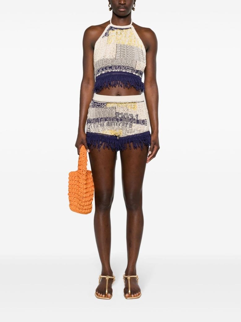 cotton knitted shorts by Selfnex