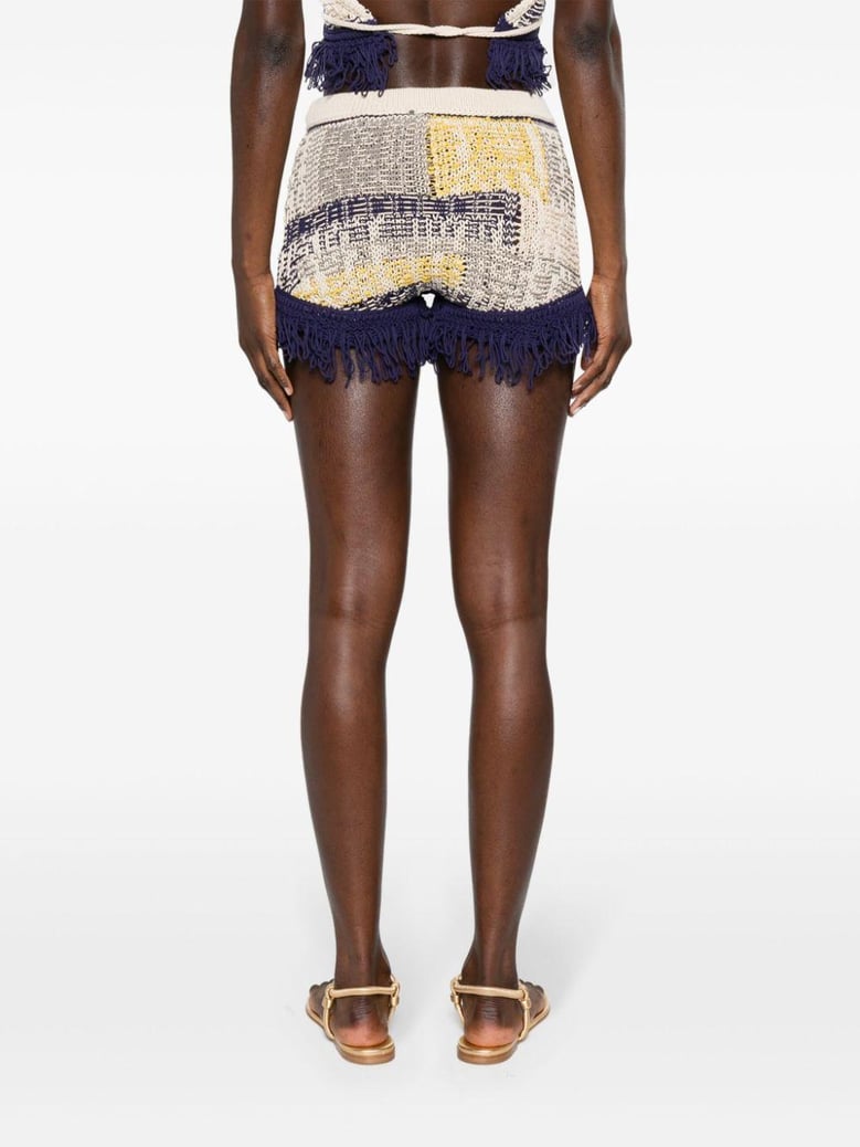 cotton knitted shorts by Selfnex