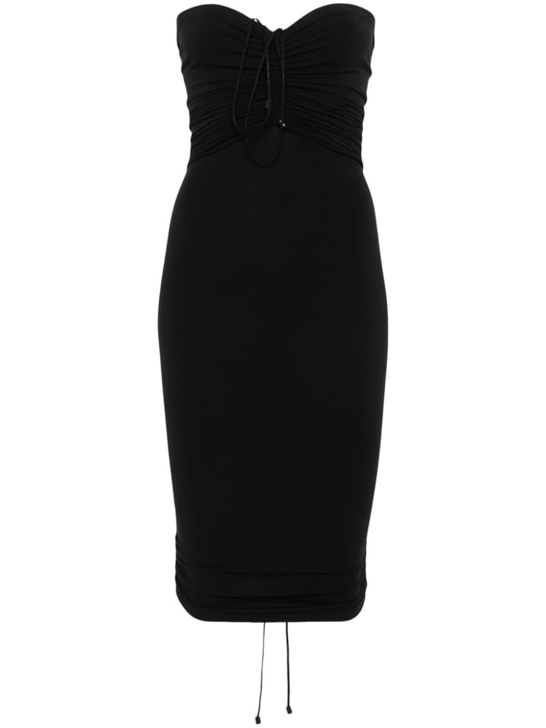fatal draping mini dress by Selfnex