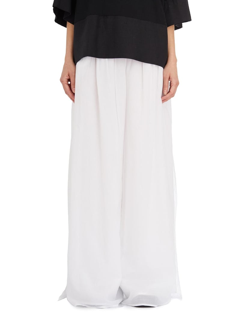 pantaloni vita alta in cotone by Selfnex