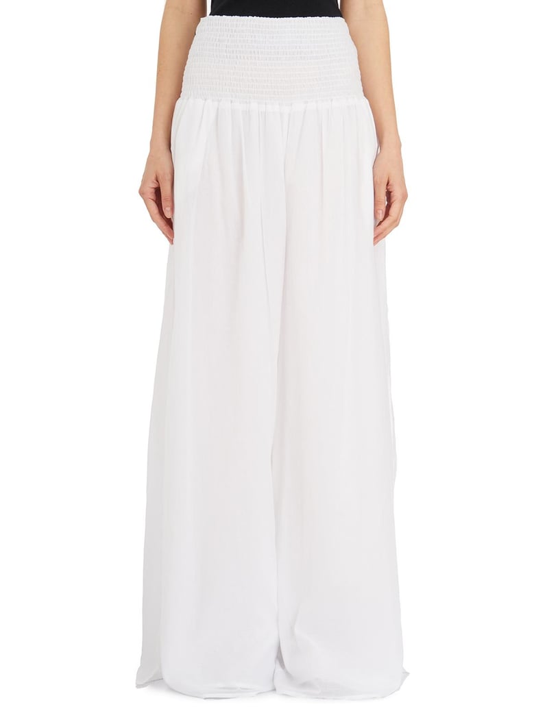pantaloni vita alta in cotone by Selfnex