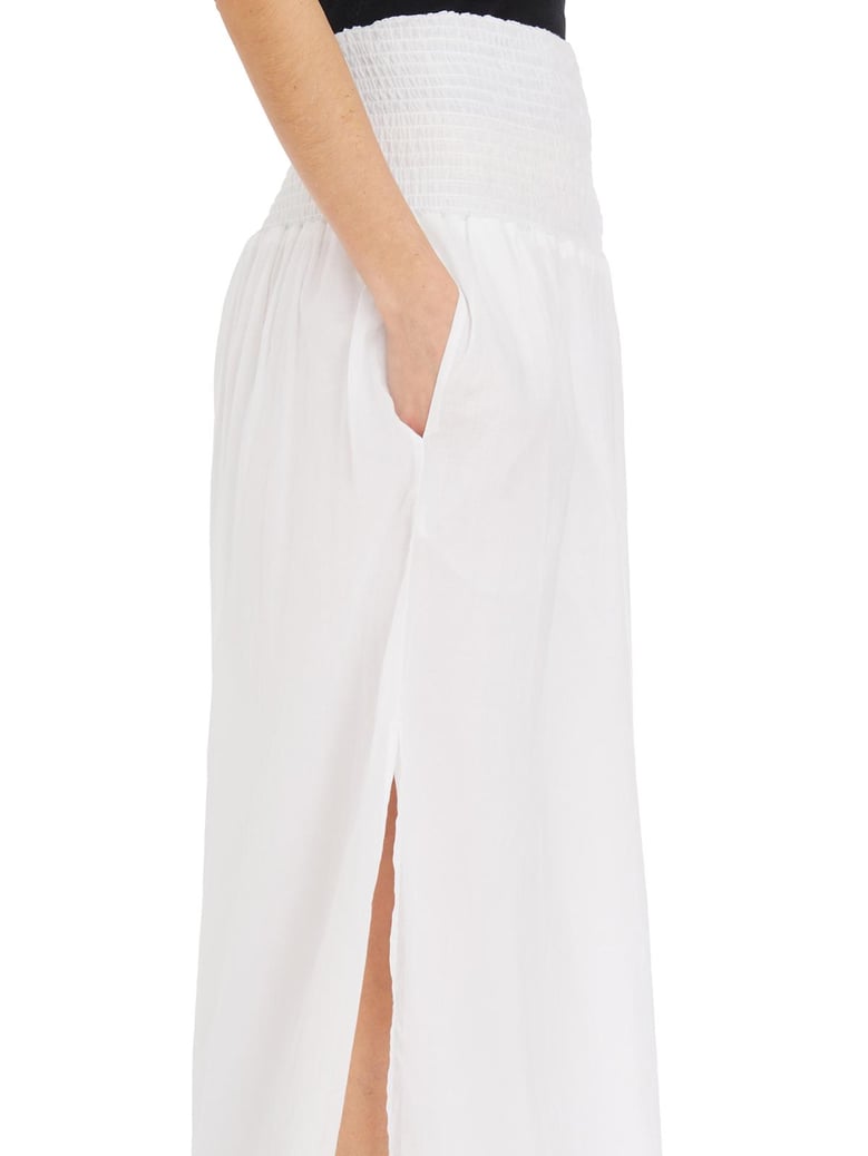pantaloni vita alta in cotone by Selfnex