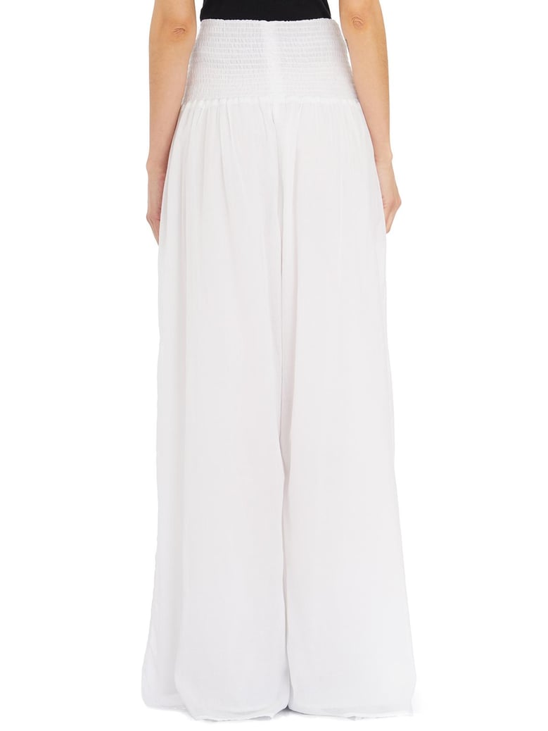pantaloni vita alta in cotone by Selfnex