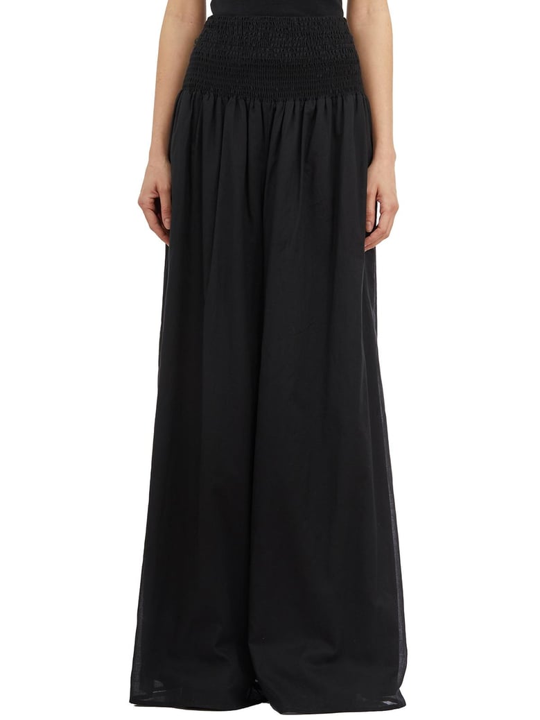 pantaloni vita alta in cotone by Selfnex