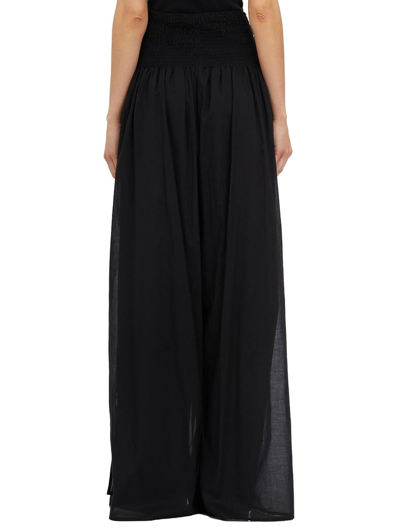 pantaloni vita alta in cotone by Selfnex