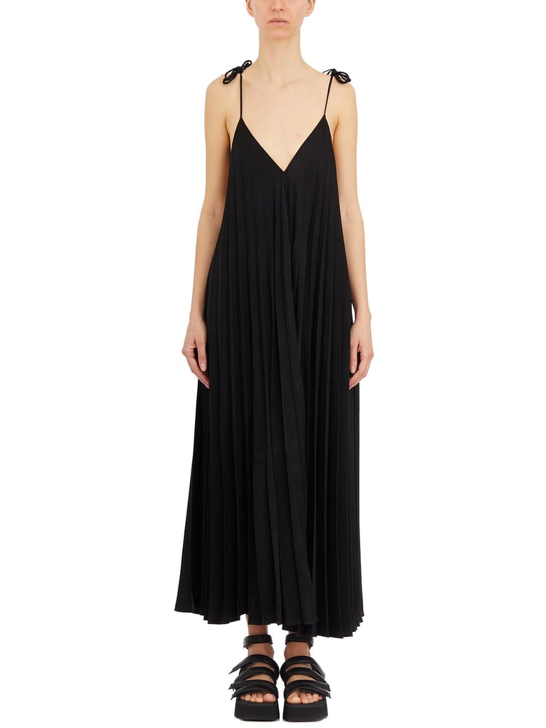 abito sottoveste plissettato by Selfnex