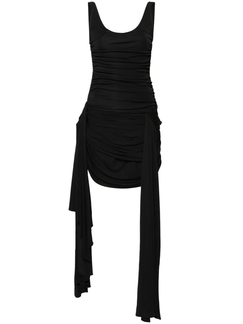 draped mini dress by Selfnex