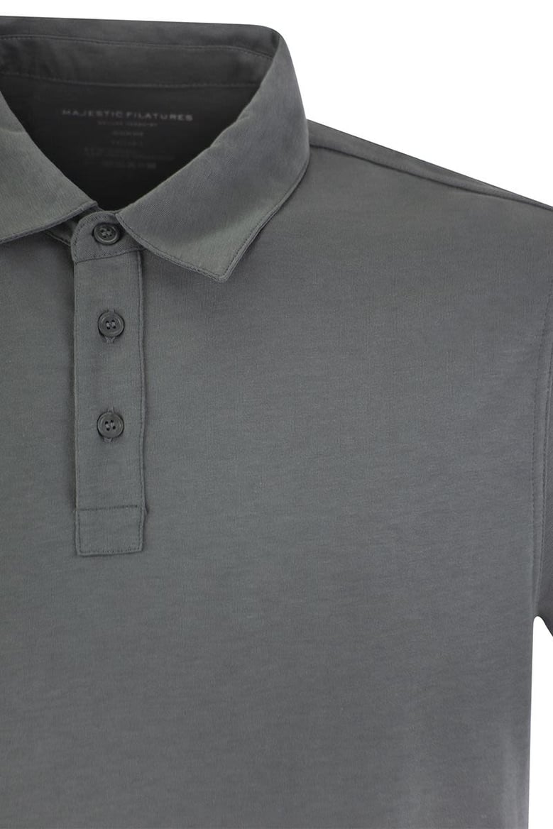 short-sleeved polo shirt in lyocell by Selfnex