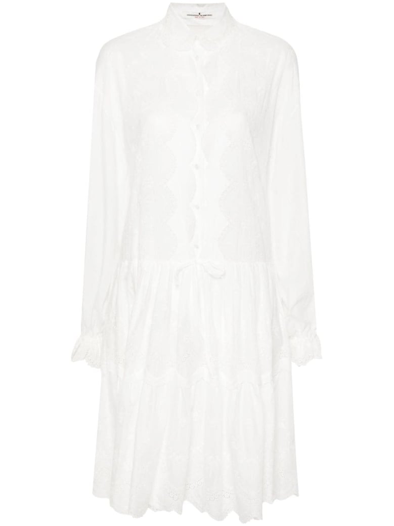 embroidered shirt dress by Selfnex