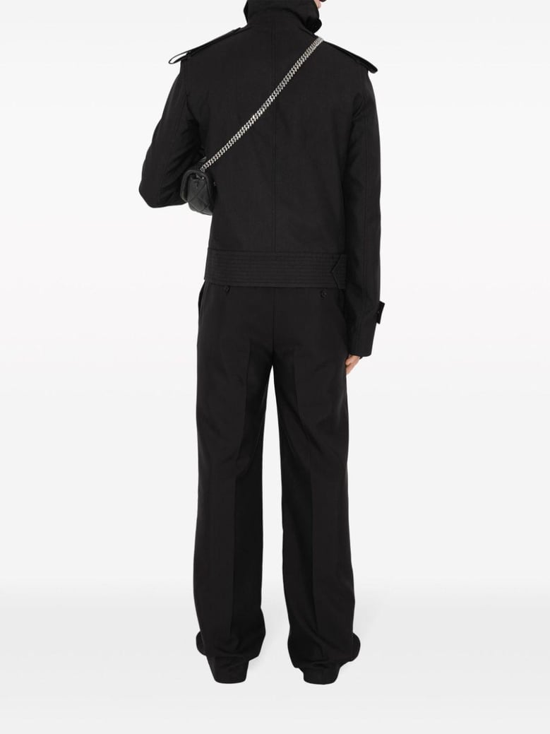wool and silk blend trousers by Selfnex