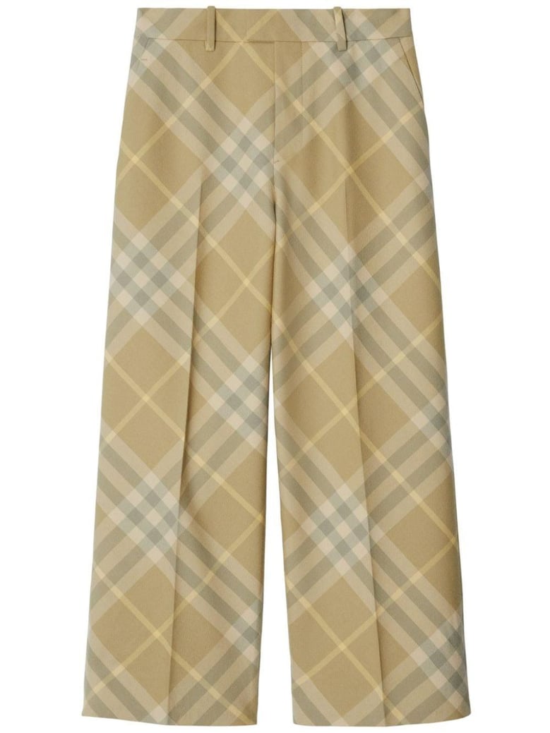 checked wool trousers by Selfnex