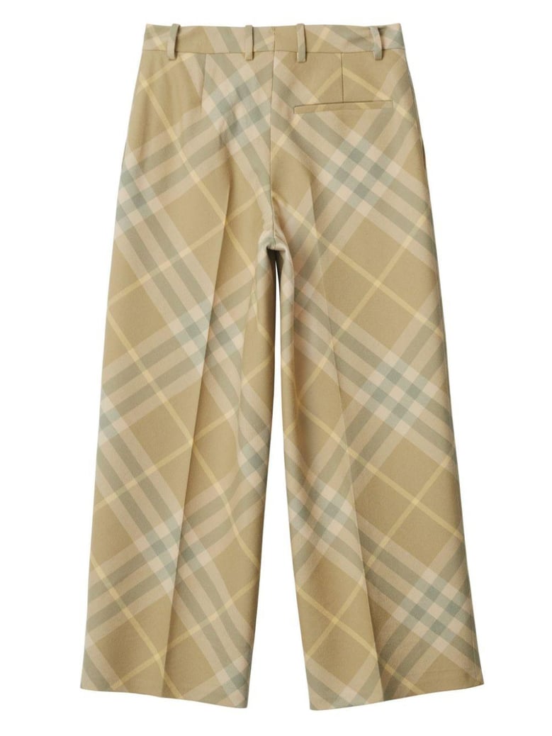 checked wool trousers by Selfnex