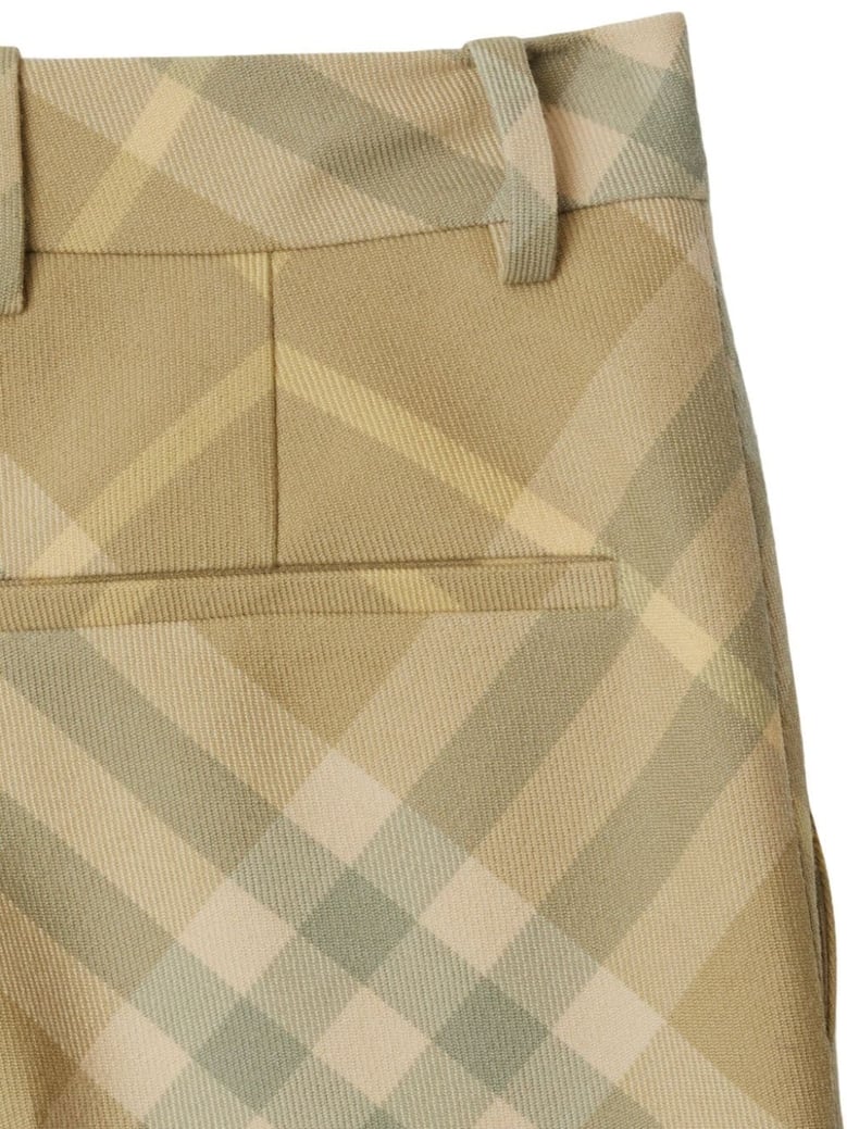 checked wool trousers by Selfnex
