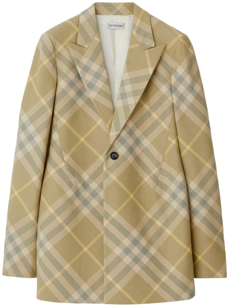wool single-breasted blazer jacket by Selfnex