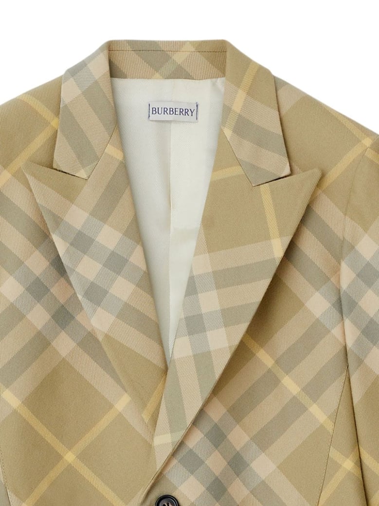wool single-breasted blazer jacket by Selfnex