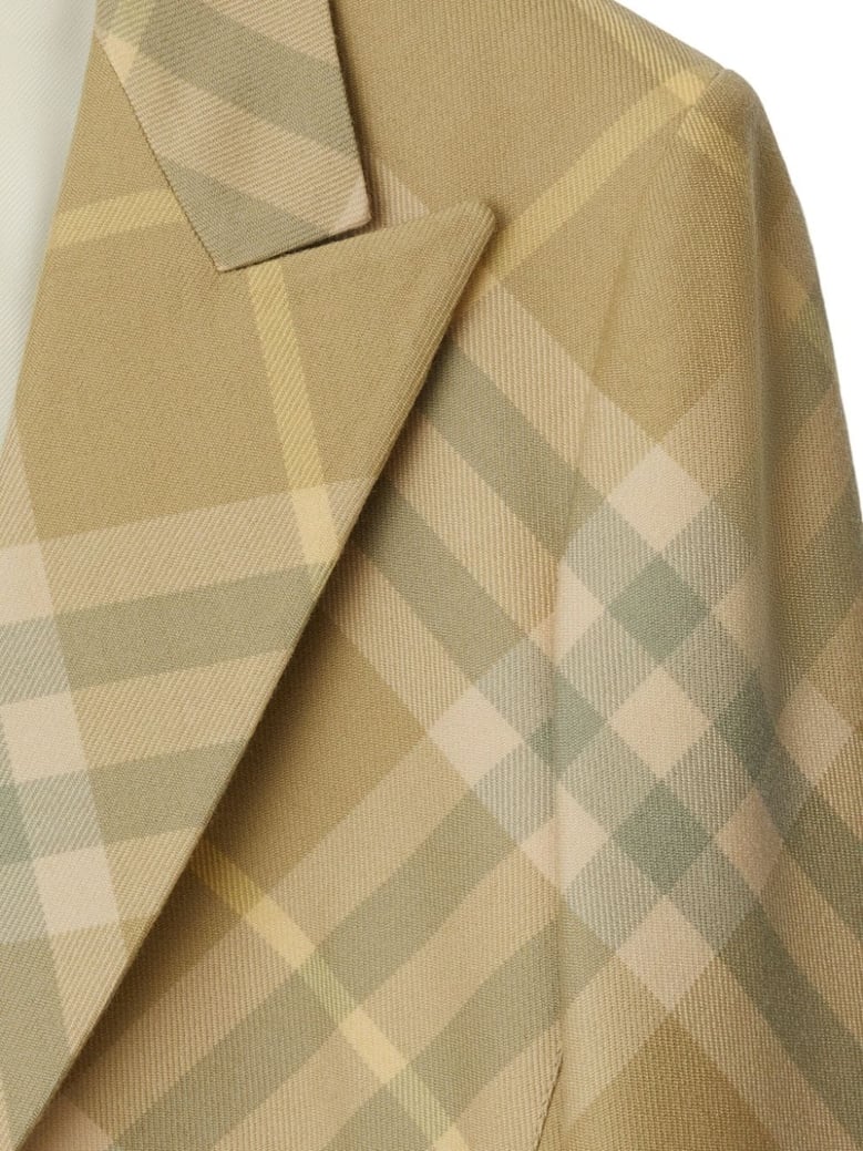 wool single-breasted blazer jacket by Selfnex