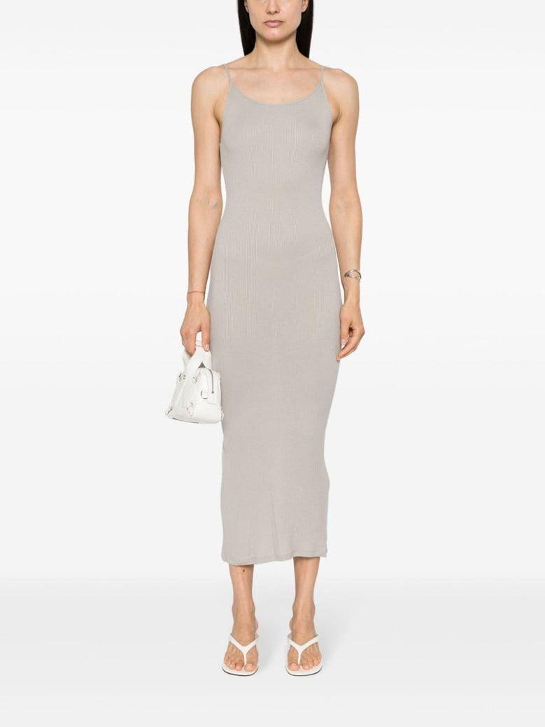 ribbed viscose long dress by Selfnex