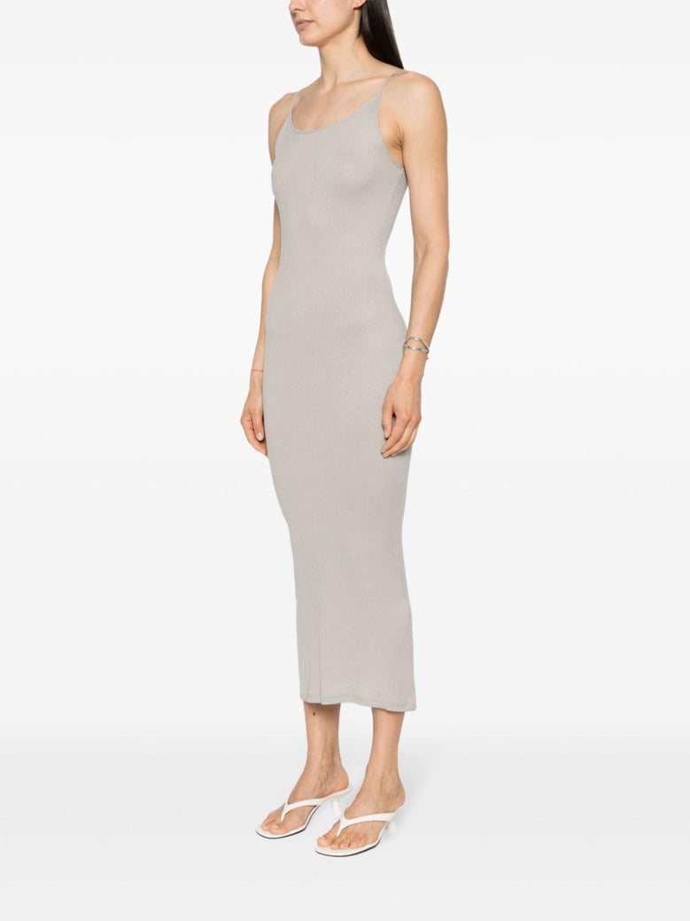 ribbed viscose long dress by Selfnex